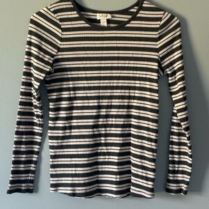 Cat & Jack girls long sleeve striped top. Size 10/12